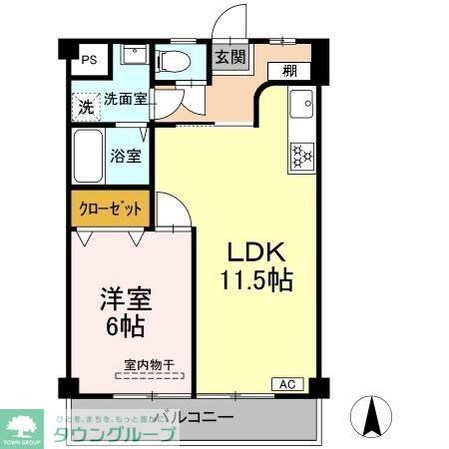 カーサM.Uの物件間取画像